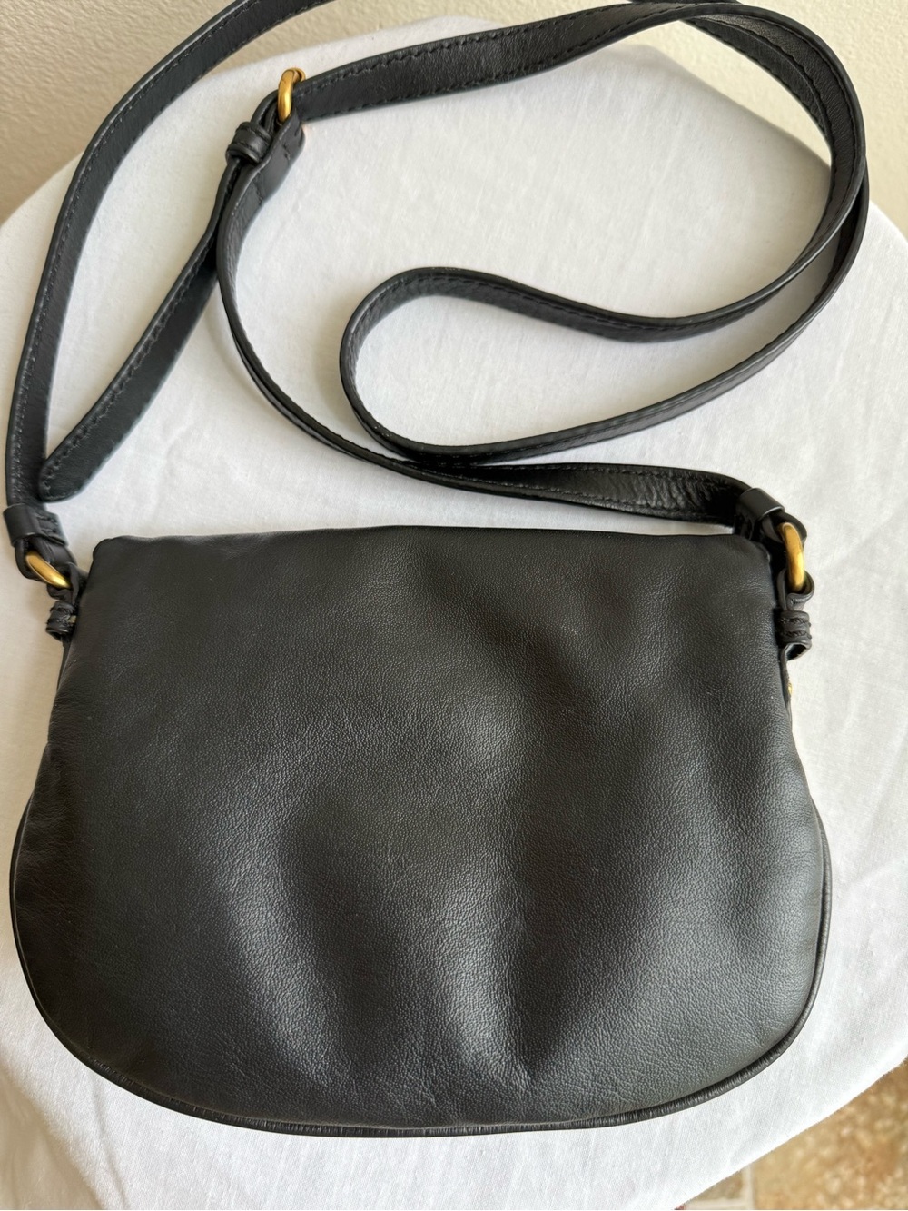 Marc by Marc Jacobs Petal to the Metal Bird Black Leather Crossbody Bag Y2K - Picture 2 of 7